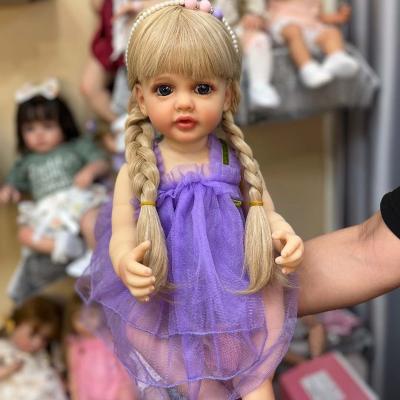 China High Simulation 55cm Full Body Silicone Reborn Toddler Girl Waterproof Silicone Toy Girl Doll for sale