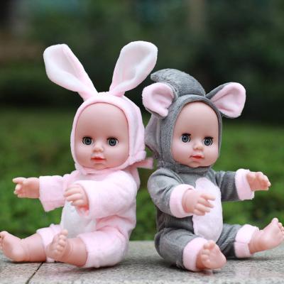 China Cartoon Toy Lovely Birthday and Cute Cartoon Silicone Vinyl Baby Dolls Kids Christmas Gifts 30cm Little Toys Reborn Doll for sale