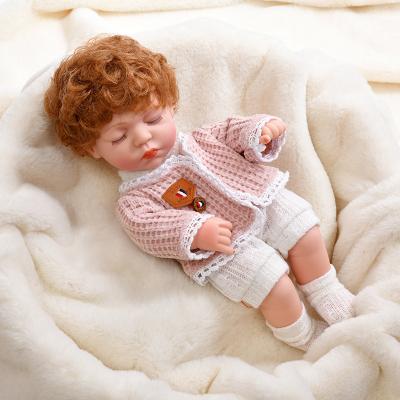 China Soft Silicone Vinyl Cartoon Toy 30cm Baby Sleeping Doll Girl Child Princess Baby Gift Lifelike Reborn Toys Doll for sale