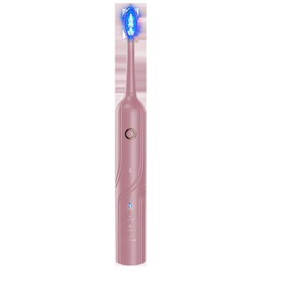 China Wholesale Multi-speed Adjustment Home Travel Cordless Teeth Whitening Electric Toothbrush Smart Adult OEM Blue Light Wave Led Sonic Electric Toothbrush for sale