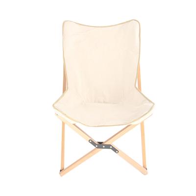 China Factory direct portable camping solid wood folding solid wood chair for outdoor for sale