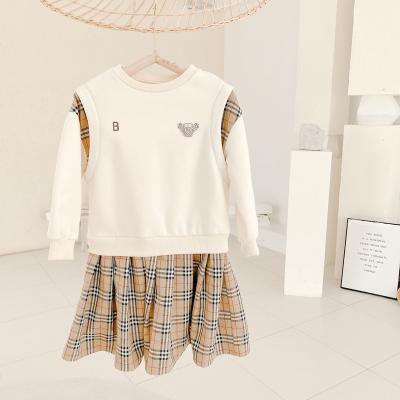 China High-end Anti-wrinkle girls hooded long-sleeved dress children's dresses Hot-selling for girls for sale