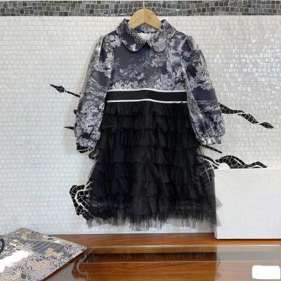 China Anti-Wrinkle 2021 Latest Children's Clothing Brand Girls Dresses 2-12 for sale