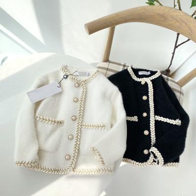 China Designer Autumn And Winter Children's Mink Velvet Jacket Little Girl Windproof Jackets And Coats for sale