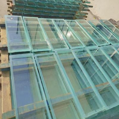 China 14 Inch Double Price Supermarket Fire Factories Glass Custom Size OEM ODM Clear Fire Resistant Glass Brick for sale