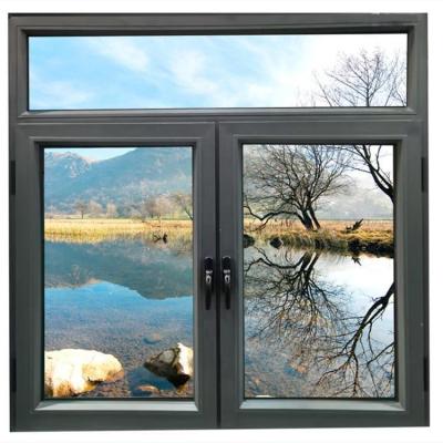 China Double Glazed Magnetic Screen Aluminum Alloy Sliding Casement Fire Swing Glass Window Rated Side Opening Fire Resistant Window For Commercial for sale