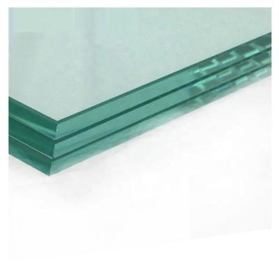 China Supermarket Buildings Safety Glass Price Double Tempered Glass M2 Clear Tempered Glass PVB Film for sale