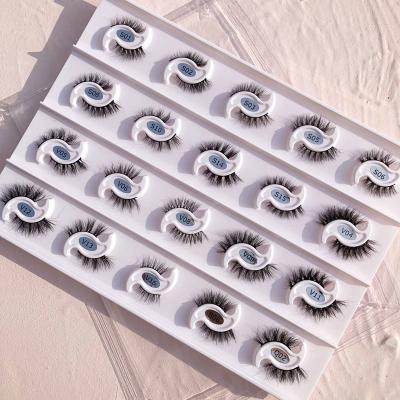 China iShero's Long Corner Wrapping Custom Natural 3D Mink Lashes Short Half Lashes Lashes for sale