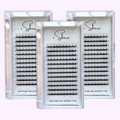 China Matt iShero Premade Fans Eyelash Extensions Volume Long Lashes 3D 5D 6D 7D 10D Mega Short Rod C D Curl Seller Wholesale Free Samples for sale