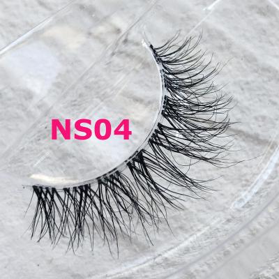 China iShero Natural Private Logo Cruelty Free Long Lashes 3D Faux Mink Transparent Eyelashes With Invisible Clear Strip for sale