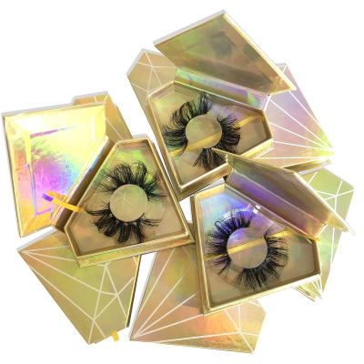 China iShero 3D 5D 6D Natural Long Cruelty Free Mink Eyelash Strip Lashes With Customize Boxes Paper Box V15 for sale