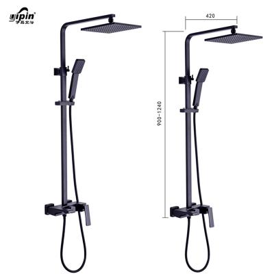 China With Sliding Bar Kaiping 2021 Head Shower Sets Yipin Sanitary Ware Shower Wall Mounted Rain Set for sale