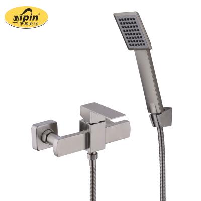 China Without Slide Bar China Shower Set Hot Cold Cupc Watermark 304 Stainless Steel Hotel Bathroom Shower Faucet Set for sale