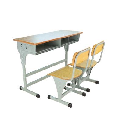 China Modern Smart Design School Students Study Double Desk And Chair School Furniture Sets On Sale for sale