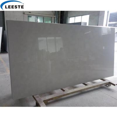 China Wholesale Modern China Pure Gray Artificial Quartz Slabs For Countertop Kitchentop Worktop for sale