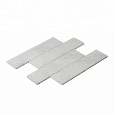 China Floor Leeste Wholesale Luxury Professional White Mosaic Style Modern Mosaic Slab Brick for sale