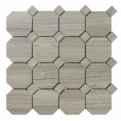 China Hot Selling Wall and Flooring OCTOGONE Mosaic Slab Parquet Price in China for sale