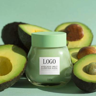 China Avocado Clay Mask Moisturizer Vitamin C Nourishing Facial Packing Clay Mask Best Skin Care Mask Product for sale