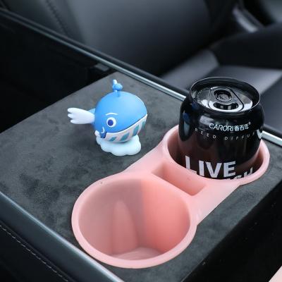 China Business/Luxury Upgraded 2023 2022 2021 Tesla Cup Holder Insert for Model Y Model 3 for sale