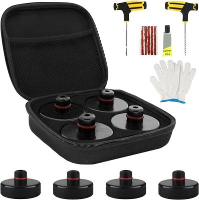 China Automotive Repair Tools Tesla jack pads with tools in pacakge 4pcs one set tesla lifting pads for sale