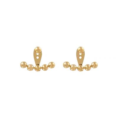 China Fashion 18k Chic Imitation Geometric Helix Shaped Elegant Pearls Stud Earring For Party Women Girls Jewelry Assessoires for sale