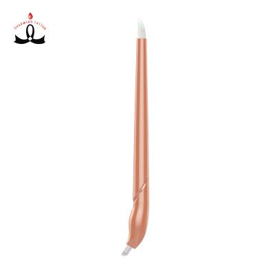 China New Design Champagne Eyebrows Luxury Disposable Microblading Pen Manual Eyebrow Tattoo Permanent Makeup Tool for sale