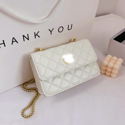 China Famous Brand Designer Pu Ladies One-Shoulder Messenger Chain Bag Multifunctional New Arrivals Large Capacity for sale