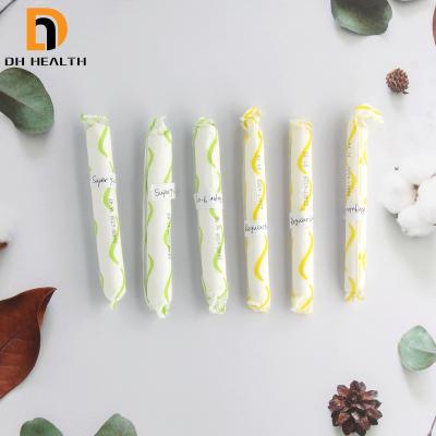 China Biodegradable organic cotton tampon for women hot sale cad wholesale cheap femeninos organic cotton tampon with plastic applicator for sale