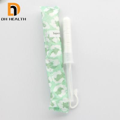 China Cotton Biodegradable Organic Tampon For Women Manufacturers OEM Natural 100 Cotton Disposable Organic Tampons With Organic Plastic Applicator for sale