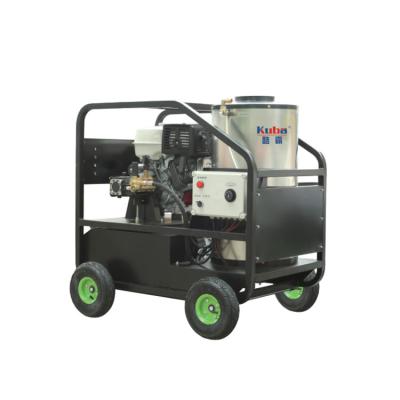 China Hotels KUHONG HPW-HWQ1300 13HP Gasoline Engine 250Bar 3600PSI Cheap Cold and Hot Water Sealer High Pressure Washer Cleaner for sale