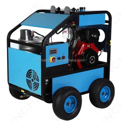 China Kuhong factory 15hp pressure washer machine 5000psi diesel hot sale hot water pressure hot sale critical cleaning/residueless diesel hot seal in van for sale