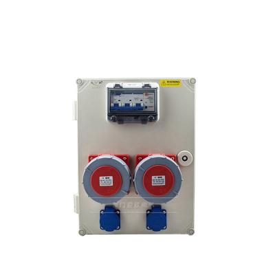 China Industrial Customized Portable Plastic Socket Box 12 Ways With Leakage Current Protect for sale