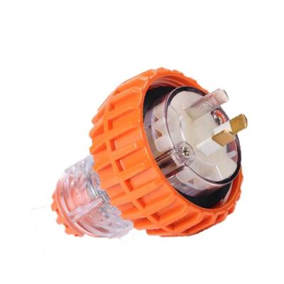 China 3 Round Pin Socket Transparent Body Industrial Outdoor Waterproof Australian Standard Industrial Socket for sale