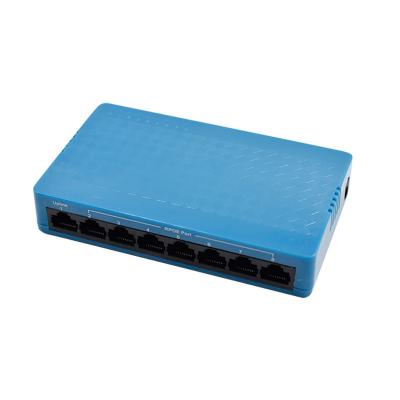 China High Quality 100M Plastic Housing Wanglink 8 Port Mini Reverse POE Switch with VLAN RPOE Switch Support POE IN and POE for sale