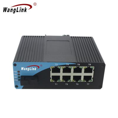 China Industrial Switch 1-Port 100/1000Base-T(X)+ 8-Port 10/100/1000Base-T(X) Ethernet 1000Mbps Wanglink Category Switch for sale