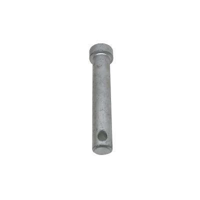 China Steel Customized Flat Round Head Pin Bolt With Cotter Hole for sale