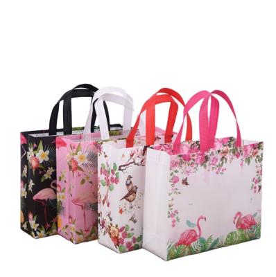 China Environmental Friendly Collapsible Reusable Safety Shopping Bag Custom Logo Printed Nonwoven Tote Bag for sale