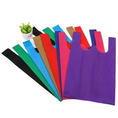 China Recyclable Reusable Safety Shopping Bag Environmentally Friendly Nonwoven Bag With Customized Logo for sale