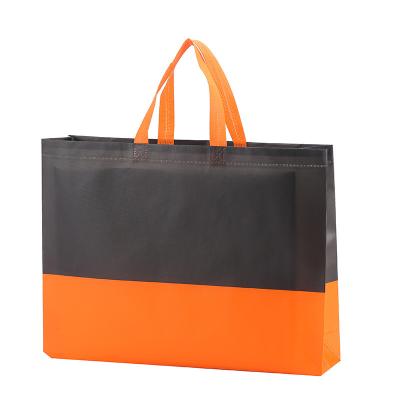 China Recyclable Eco-friendly 80gsm Striped Nonwoven Tote Bag for sale