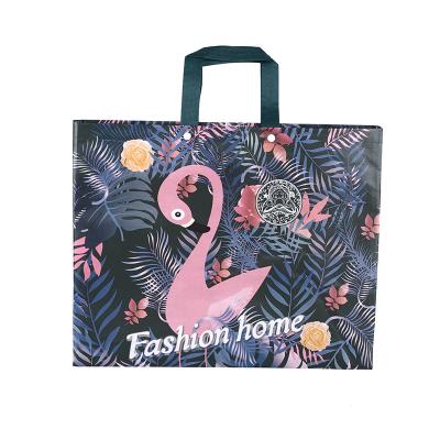 China Stock Home Textile Handled Laminated Flamingo Non Woven Bag for sale