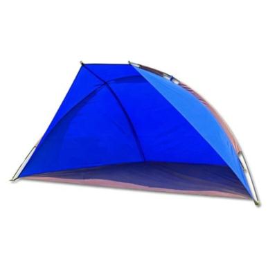 China Diagonal tying type OEM LOGO printed outdoor folding camping and hiking tent beach tent sun shelter shade for sale