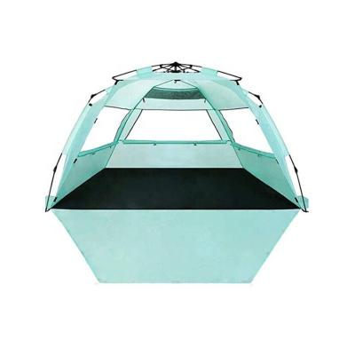 China Diagonal tying type Fully Automatic Foldable Open Sun Shelter Convenient Sun Shelter Foldable Canopy Beach Tent for sale