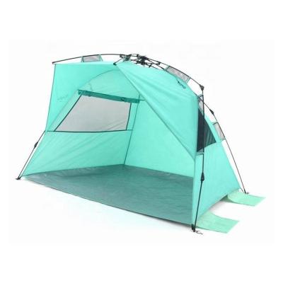 China Diagonal Tie Type Factory Directly OEM Beach Umbrella Tent Beach Umbrella Quick Open Automatic Open Beach Tent With Sandbag for sale