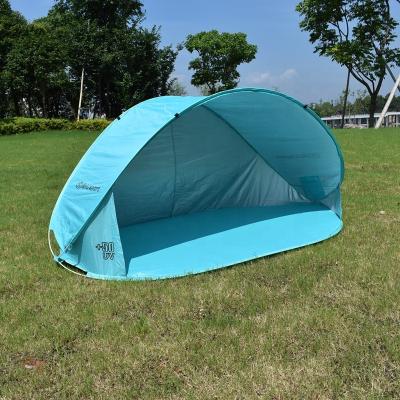 China Diagonal Tether Type RTS Products Wholesale Cheap Price Pop Up Automatic Beach Tent Large Family 2-3 Person Baby Beach Tent for sale