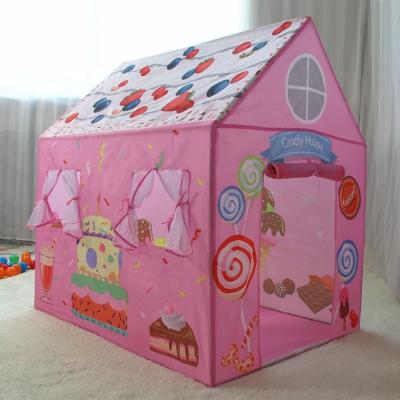 China Soft Toy RTS Goods Easy Setup Pink Toy Bed Kids Tent House Indoor Playhouse Kids Playhouse Tents for sale