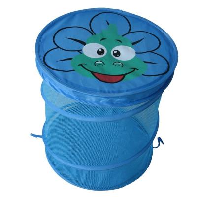 China China Factory Custom Wholesale Quick Folding 190 T Pop Polyester Fabric Basket Storage Laundry Storage Baskets for sale