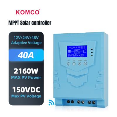 China 12V 24V 48V 60 Amp MPPT Controlador de Carga Solar de Alta Segurança Certificado CE CCC à venda