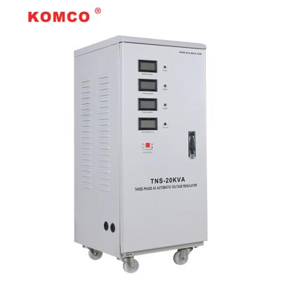 China 20 Kva Servo-stabilisator 3-fase automatische spanningsstabilisator AC380V 415V Te koop