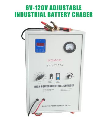 Chine 48V72V96V120V 50A 60A Chargeurs industriels de batterie Agv Chargeur de batterie intelligent à vendre