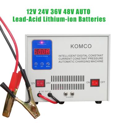 Китай 1-50A Ручное / автоматическое зарядное устройство для батарей 12V 24V 36V 48v продается